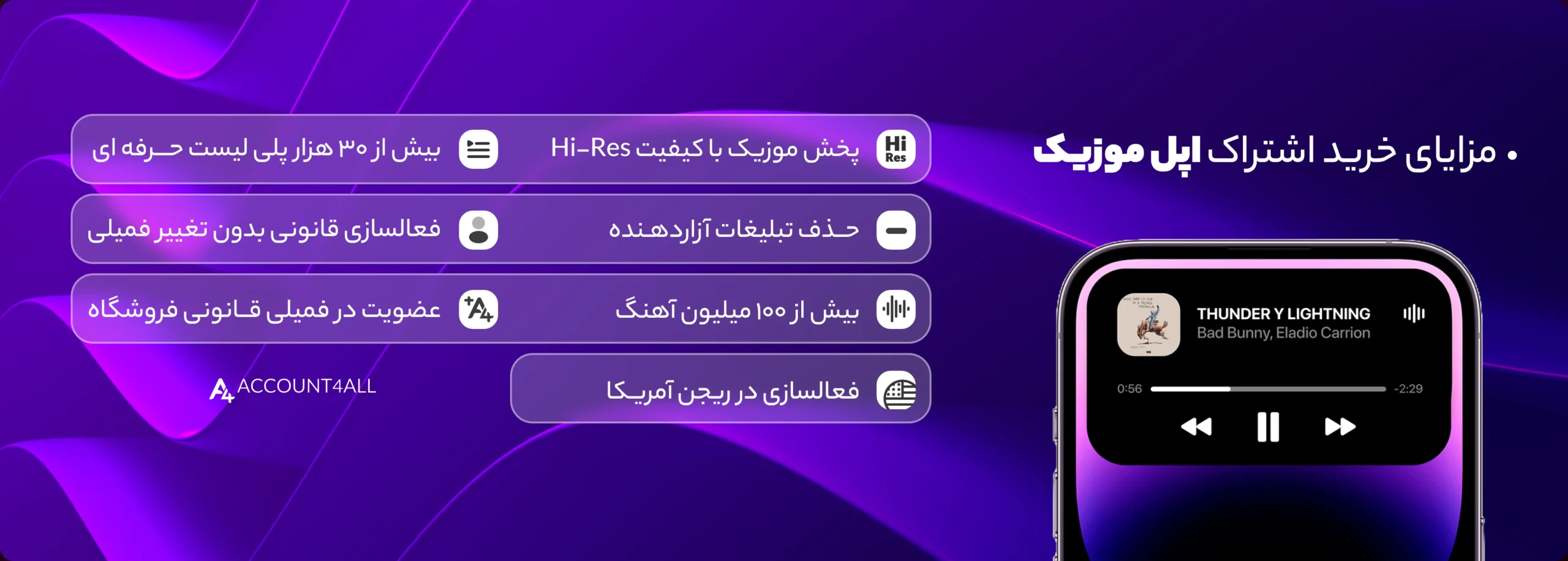 مزایای خرید apple music پرمیوم