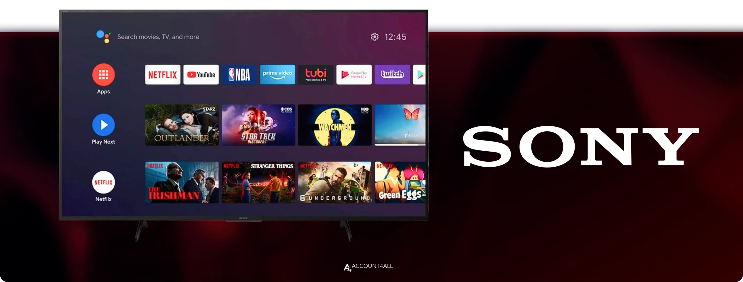 فعالسازی نتفلیکس روی تلویزیونهای سونی