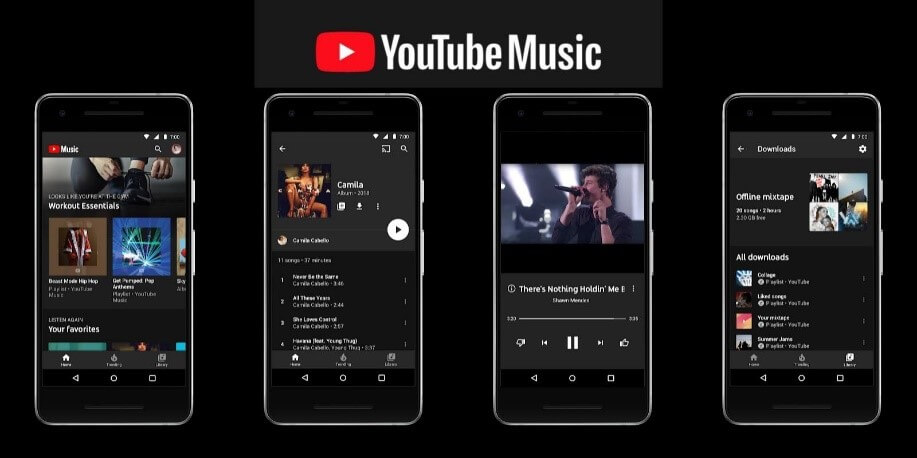 Youtube music یوتیوب موزیک در موبایل