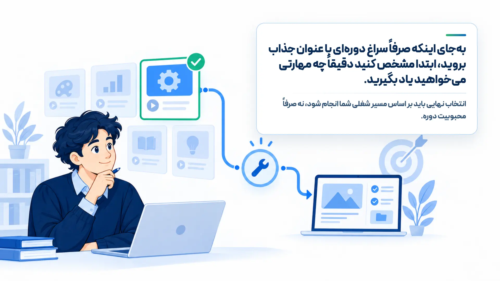 مشخص کردن مهارت پیش از مشاهده دوره های لینکدین